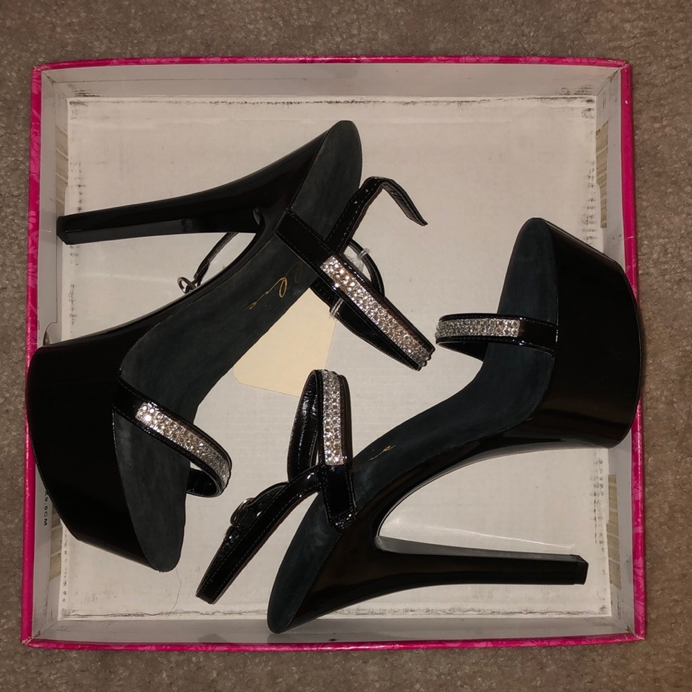 6” Heel Rhinetone Sandals.